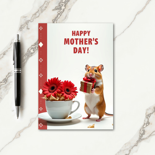 Crimson Mothers Day Gift Card