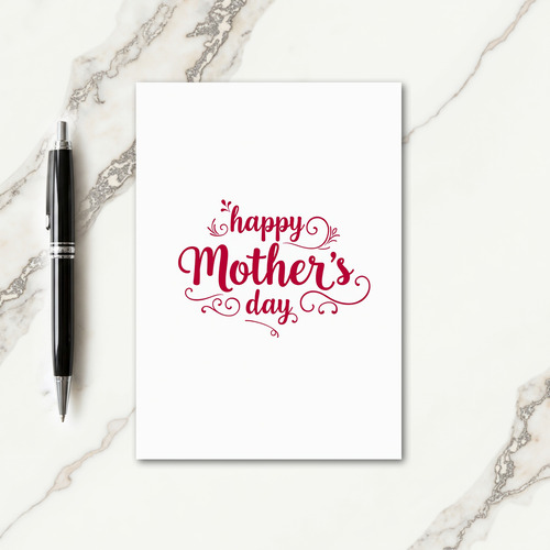 Crimson Mothers Day Grace Card