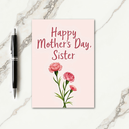 Crimson Mothers Day Love Card
