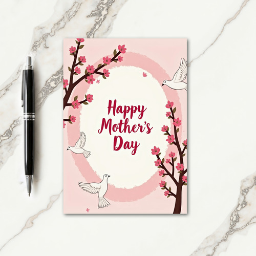 Crimson Mothers Love Card