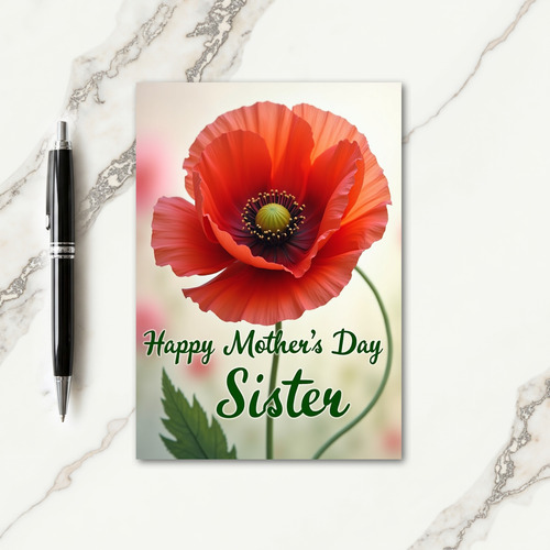 Crimson Petal Mothers Card