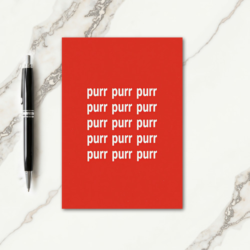 Crimson Purr Sweet Fathers Day Card