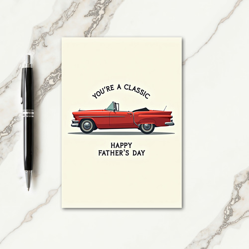Crimson Ride Fathers Day Card