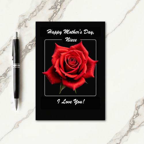 Crimson Rose Sweetest Day Card