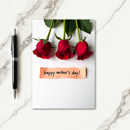 Crimson Roses Greeting Card