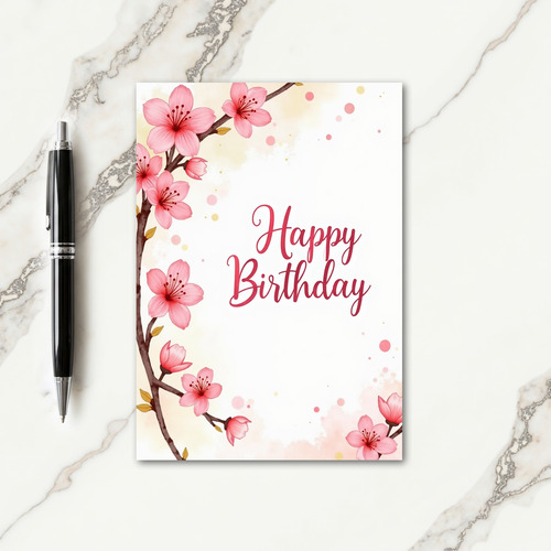 Crimson Script Branch Card
