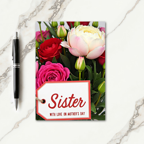 Crimson Sister Mothers Day Card