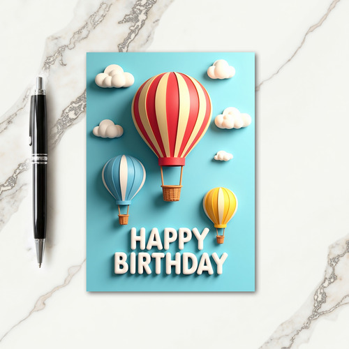 Crimson Sky Birthday Card