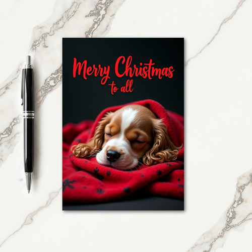 Crimson Slumber Christmas Card