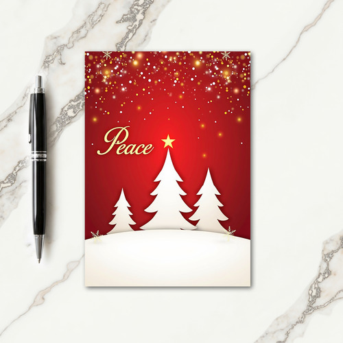 Crimson Snow Christmas Card