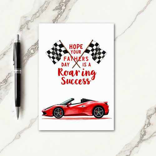 Crimson Sports Fathers Day Card
