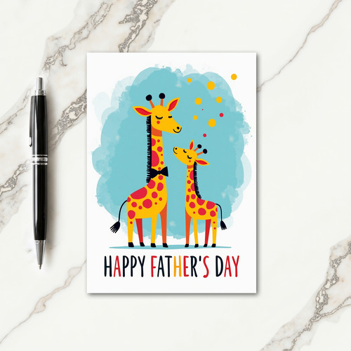 Crimson Spot Fathers Day Card