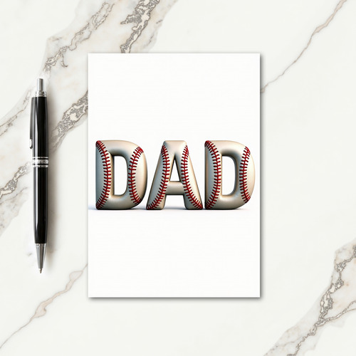 Crimson Stitch Dads Day Card