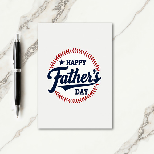 Crimson Stitch Fathers Day Card