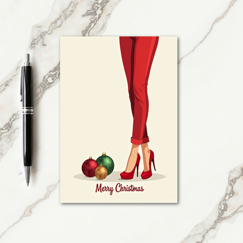 Crimson Style Christmas Card
