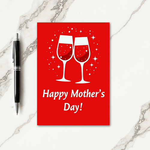 Crimson Toast Mothers Day Card