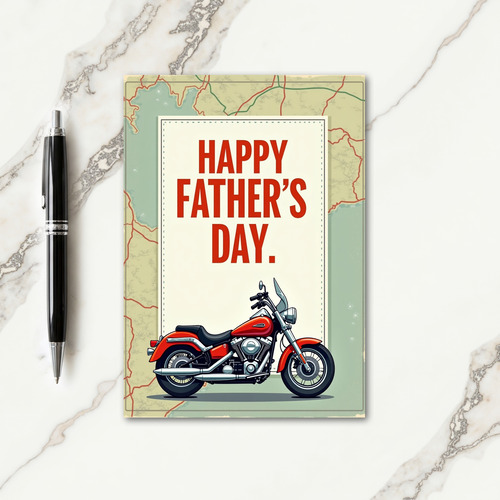 Crimson Touring Fathers Day Card
