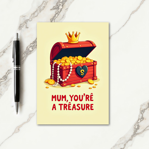 Crimson Treasure Mothers Day Card