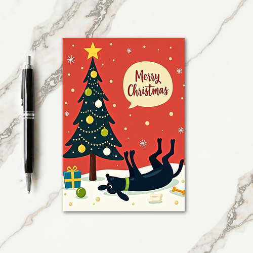 Crimson Tree Christmas Card thumbnail