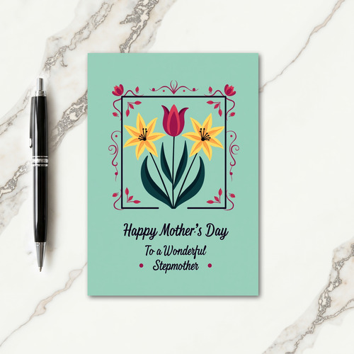 Crimson Tulip Stepmother Card