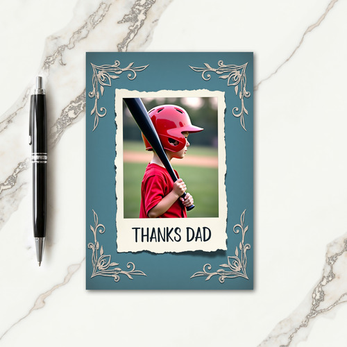 Crimson Uniform Fathers Day Card