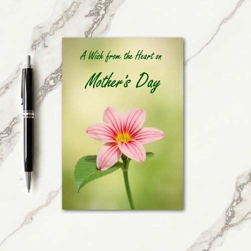 Crimson Veined Mothers Day Card