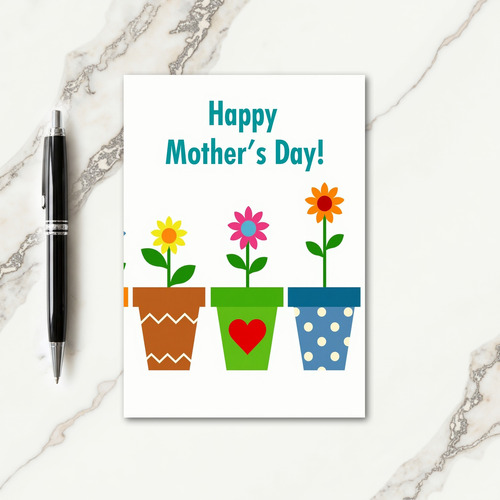 Crisp Happy Mothers Day Card