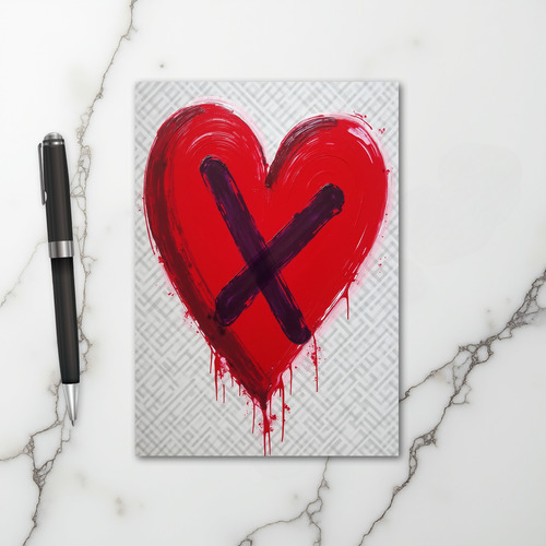 Crossed Out Love Card