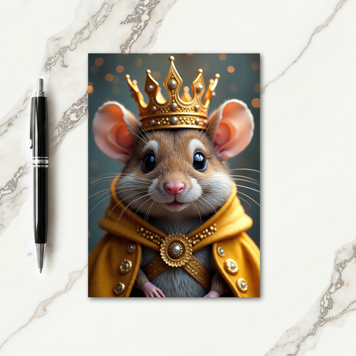 Crowned Creature Birthday Card
