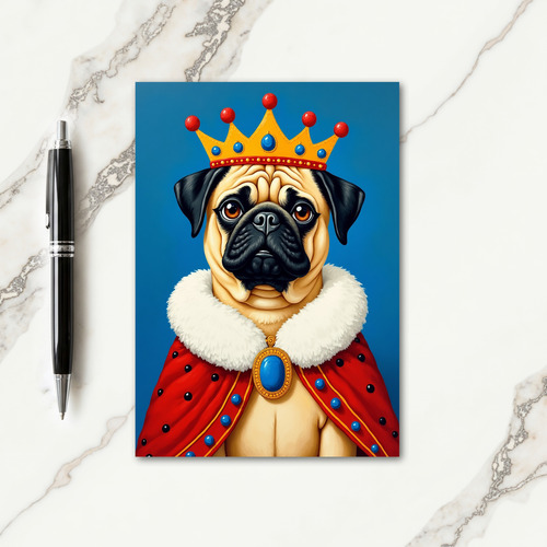 Crowned Dog Fathers Day Card