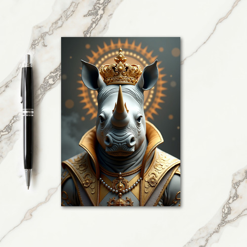 Crowned Golden Birthday Card