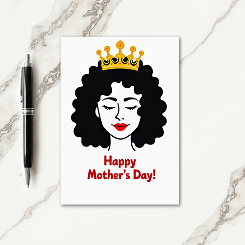 Crowned Mother Graphic Art Card