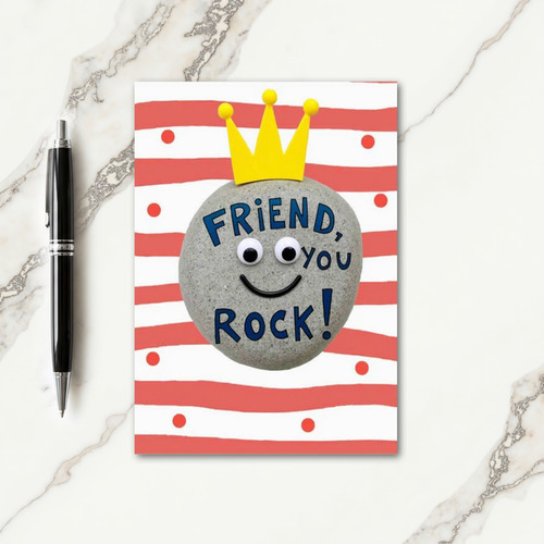 Crowned Pebble Friend Card