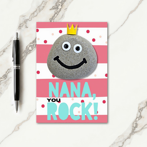 Crowned Pebble Mothers Day Card