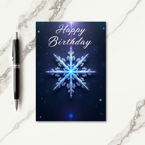 Crystal Ice Birthday Card