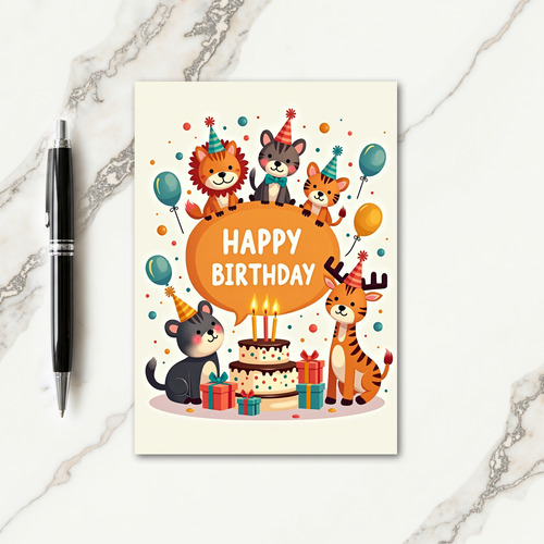 Cub Celebration Birthday Card