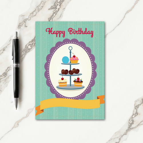 Cupcake Tier Birthday Card