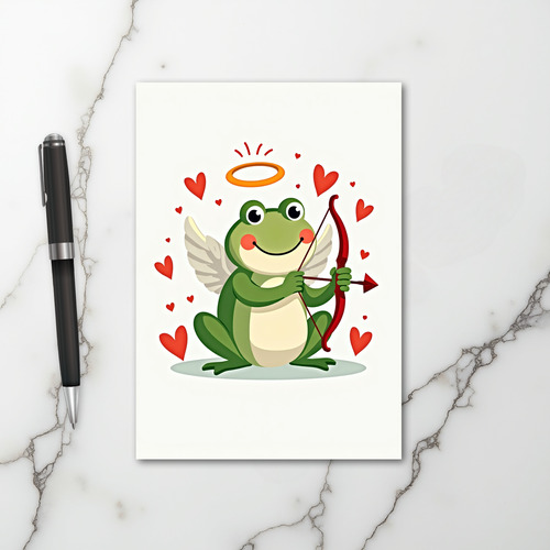 Cupid Frog Love Card
