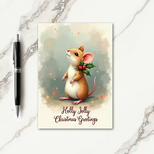 Curious Christmas Creature Card