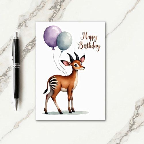 Curious Creature Birthday Card