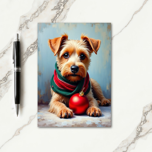 Curious Dog Holiday Card