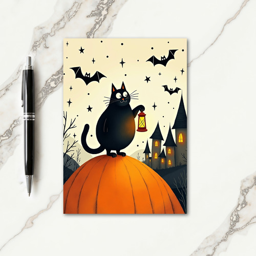 Curious Night Watcher Card