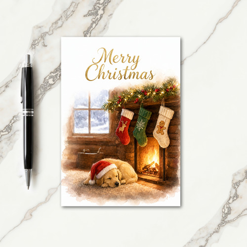 Custom Christmas Stockings Card