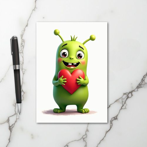 Cute Alien Love Card