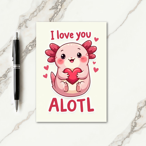 Cute Amphibian Birthday Card