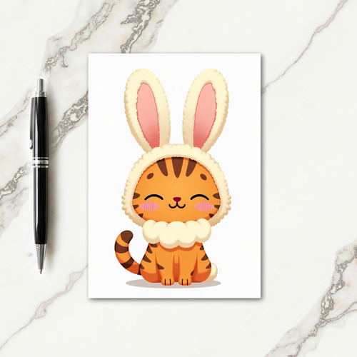 Cute Animal Costume Card