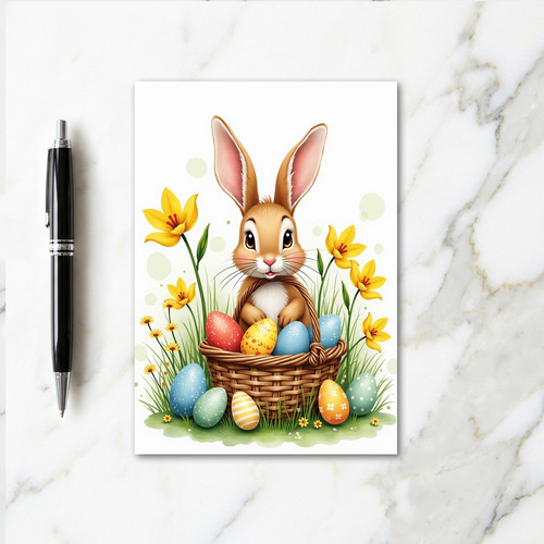 Cute Animal Festive Eggs Card