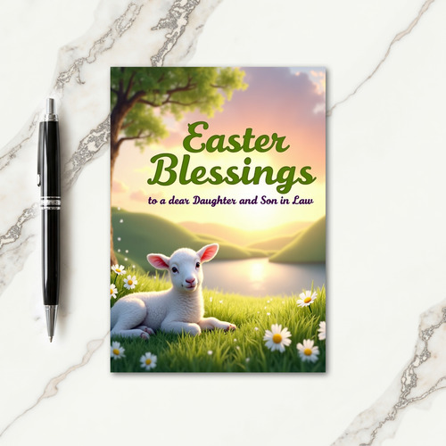 Cute Animal Spring Meadow Greeting Card