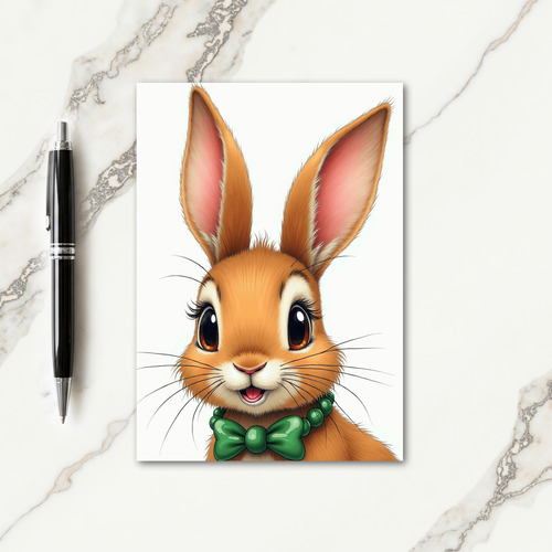 Cute Animated Animal Portrait Card