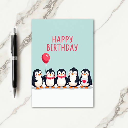 Cute Arctic Birthday Card